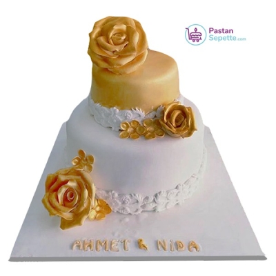 Gold Güller ve Beyaz